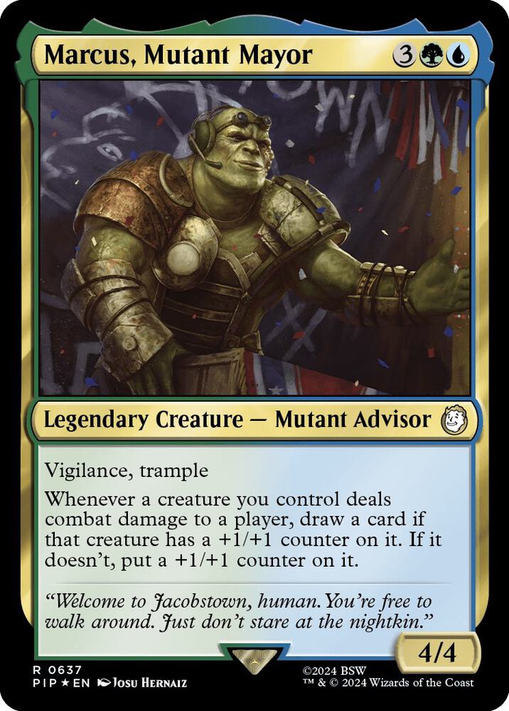 Marcus, Mutant Mayor (Surge Foil) [Fallout]