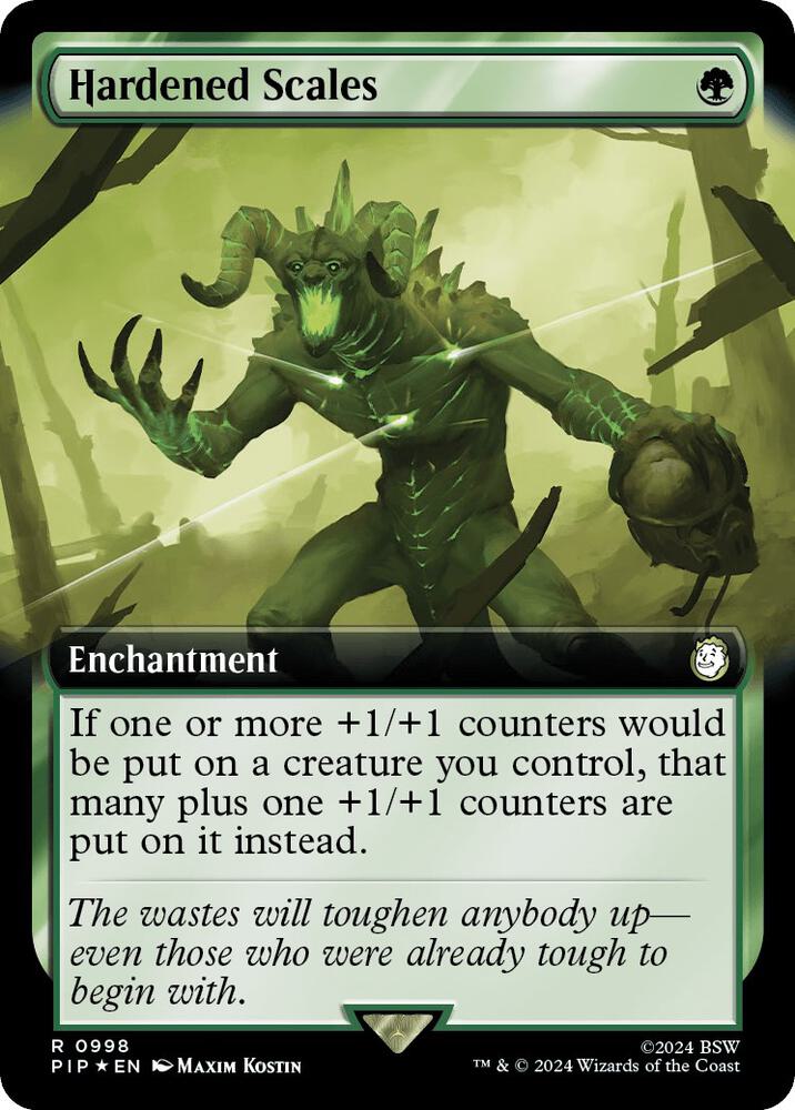 Hardened Scales (Extended Art) (Surge Foil) [Fallout]