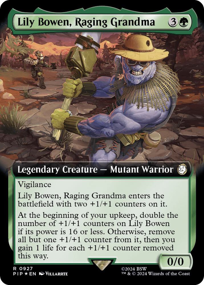 Lily Bowen, Raging Grandma (Extended Art) (Surge Foil) [Fallout]