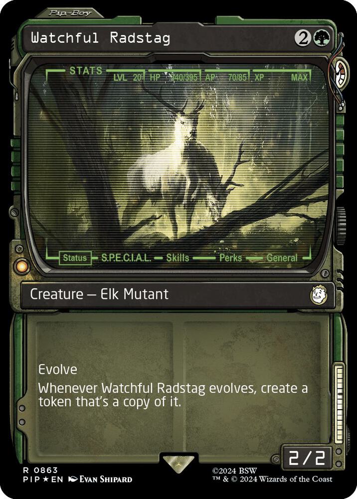 Watchful Radstag (Showcase) (Surge Foil) [Fallout]