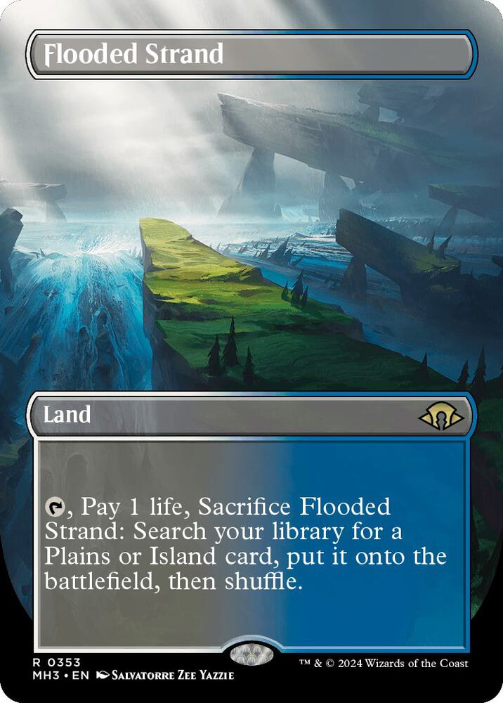 Flooded Strand (Borderless) [Modern Horizons 3]