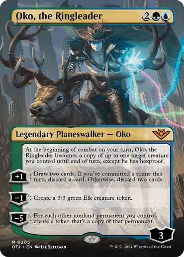 Oko, the Ringleader (Borderless) [Outlaws of Thunder Junction]