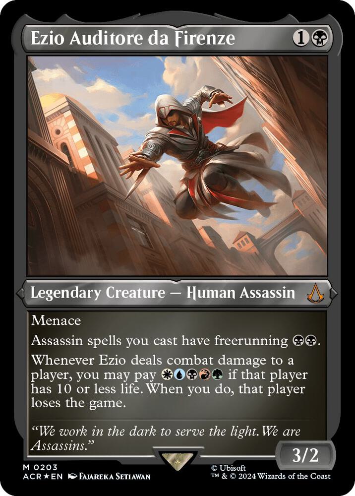 Ezio Auditore da Firenze (Foil Etched) [Assassin's Creed]