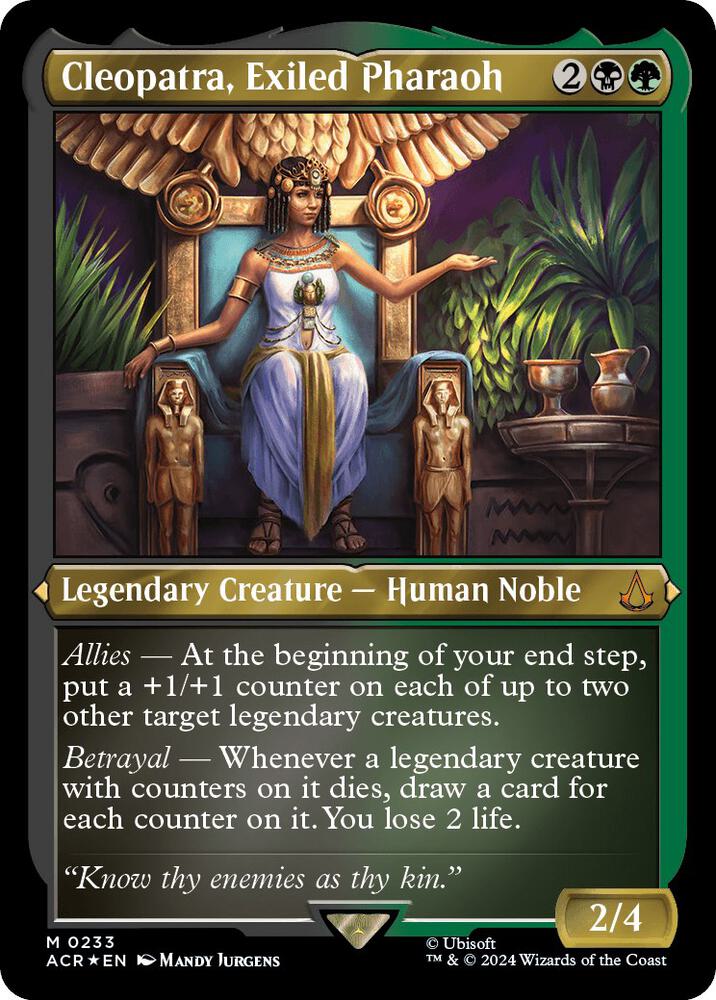 Cleopatra, Exiled Pharaoh (Foil Etched) [Assassin's Creed]
