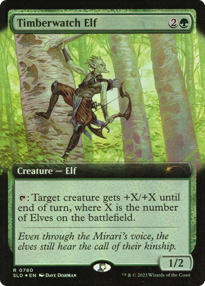 Timberwatch Elf (Extended Art) [Secret Lair Drop Series]