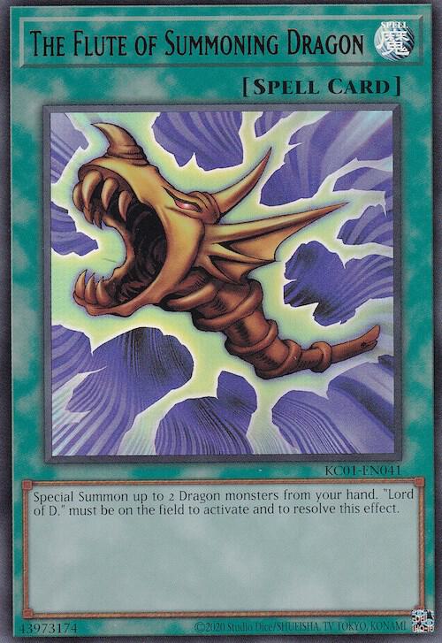 The Flute of Summoning Dragon [KC01-EN041] Ultra Rare