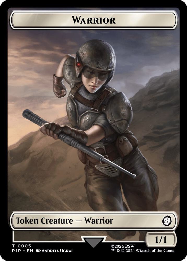 Warrior // Food (0012) Double-Sided Token [Fallout Tokens]