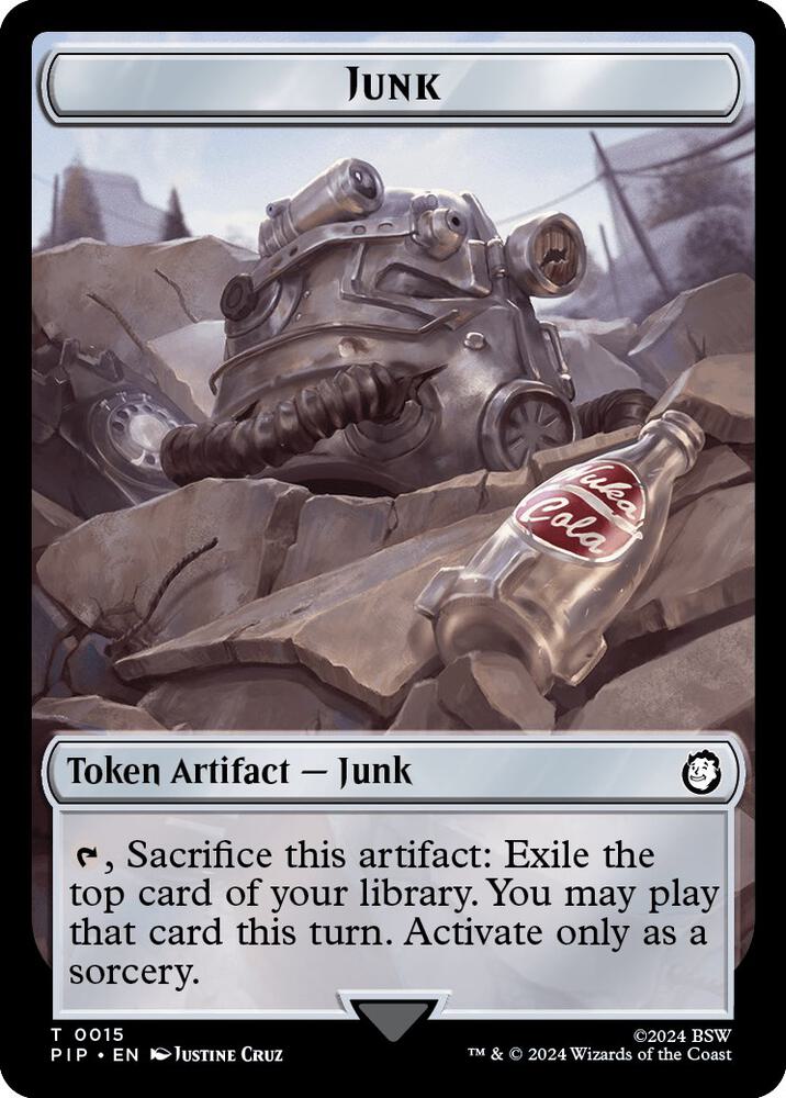 Junk // Clue Double-Sided Token [Fallout Tokens]
