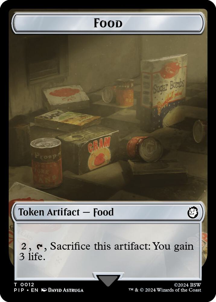 Food (0012) // Clue Double-Sided Token [Fallout Tokens]