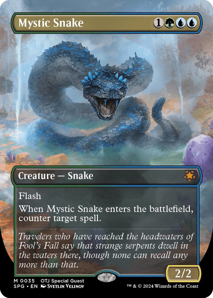 Mystic Snake (Borderless) [Outlaws of Thunder Junction Special Guests]