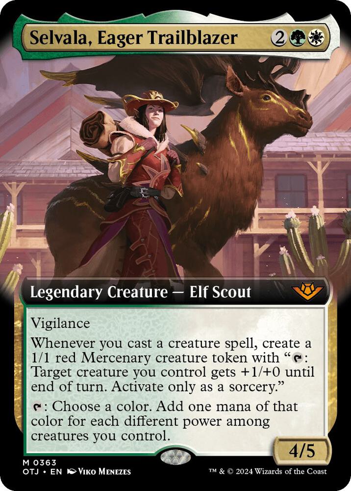 Selvala, Eager Trailblazer (Extended Art) [Outlaws of Thunder Junction]