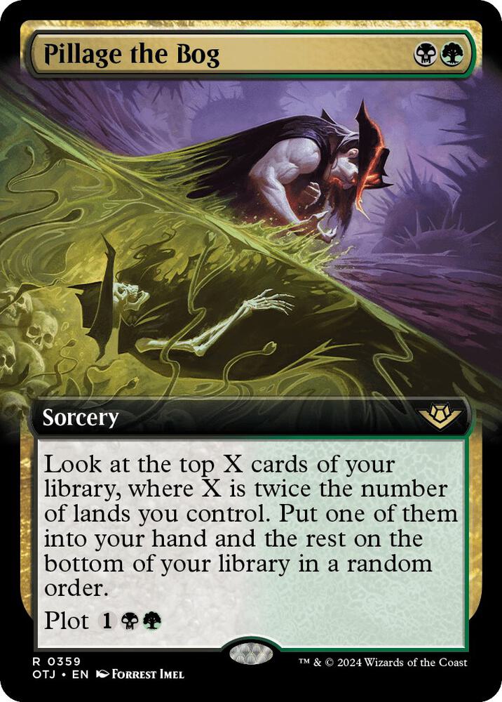 Pillage the Bog (Extended Art) [Outlaws of Thunder Junction]
