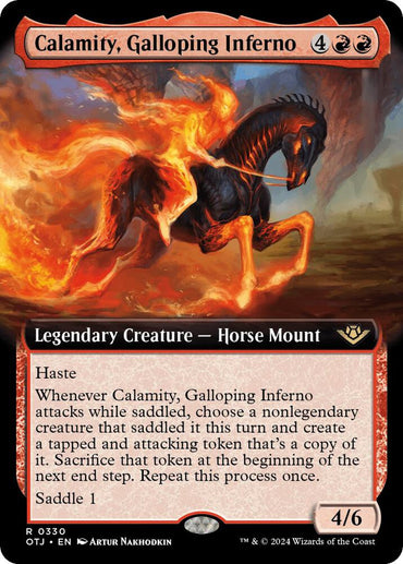 Calamity, Galloping Inferno (Extended Art) [Outlaws of Thunder Junction]