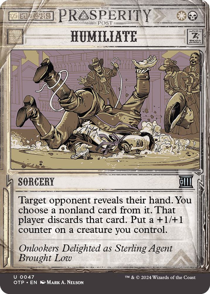 Humiliate [Outlaws of Thunder Junction: Breaking News]