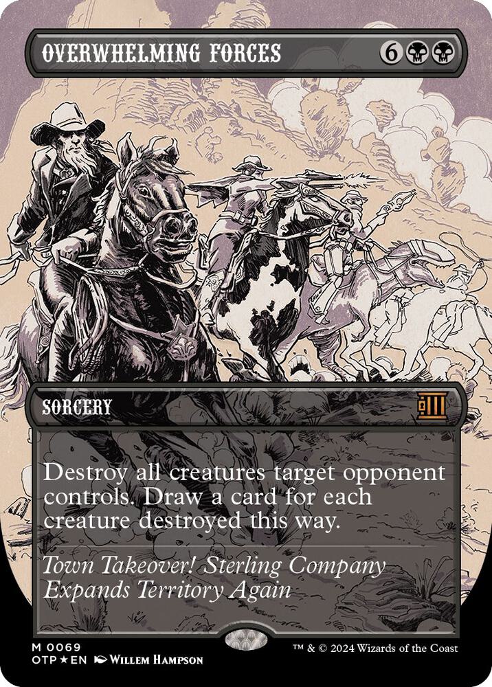 Overwhelming Forces (Textured Foil) [Outlaws of Thunder Junction: Breaking News]