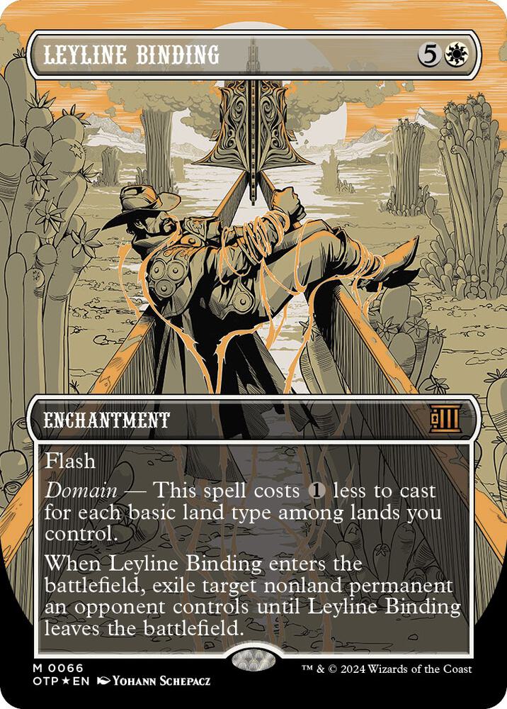 Leyline Binding (Textured Foil) [Outlaws of Thunder Junction: Breaking News]