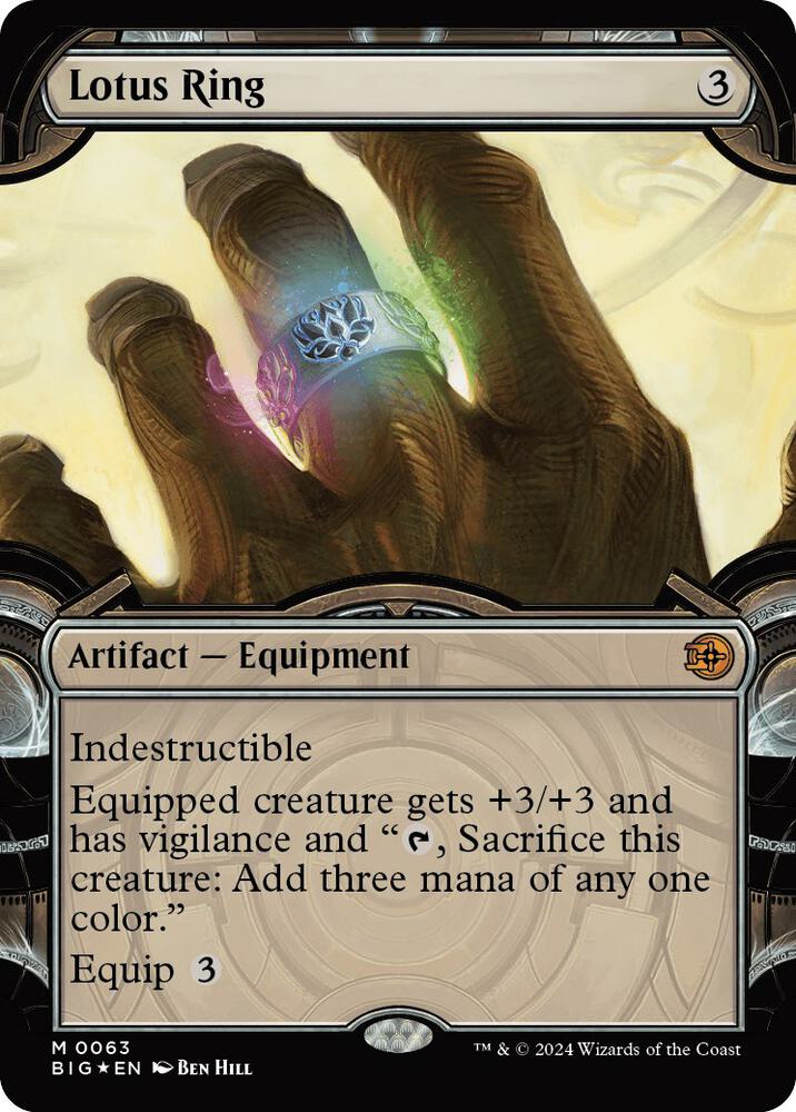 Lotus Ring (Showcase) (Raised Foil) [Outlaws of Thunder Junction: The Big Score]