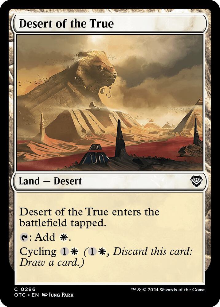 Desert of the True [Outlaws of Thunder Junction Commander]