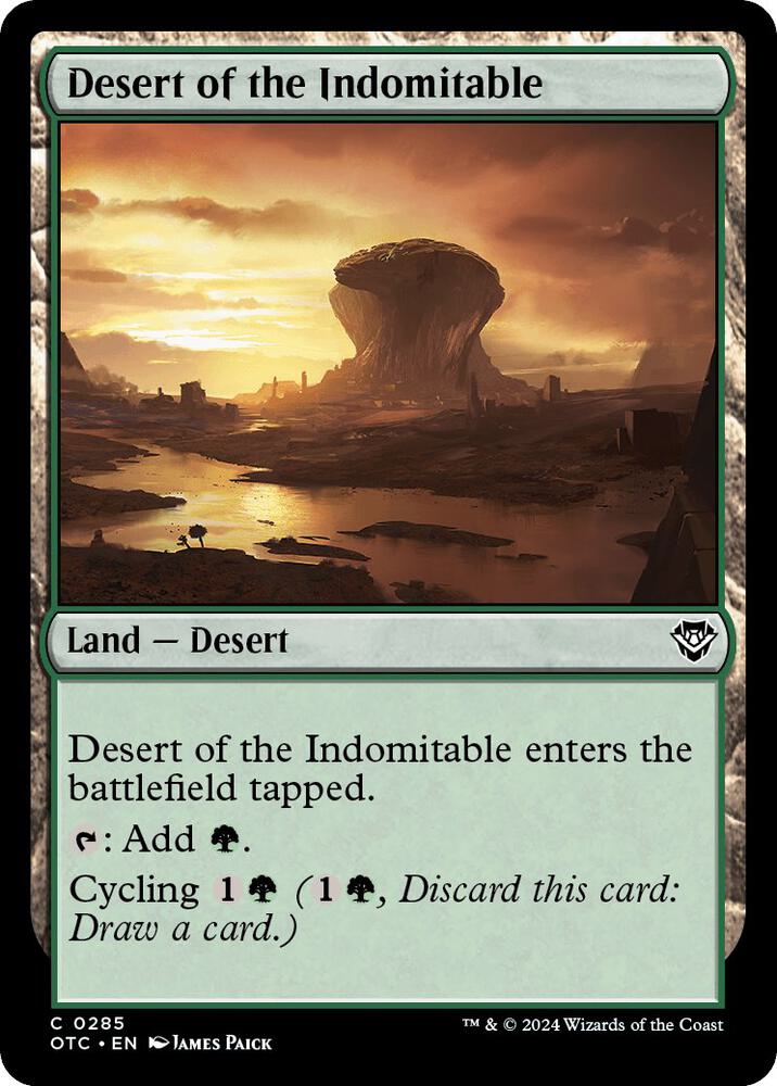 Desert of the Indomitable [Outlaws of Thunder Junction Commander]