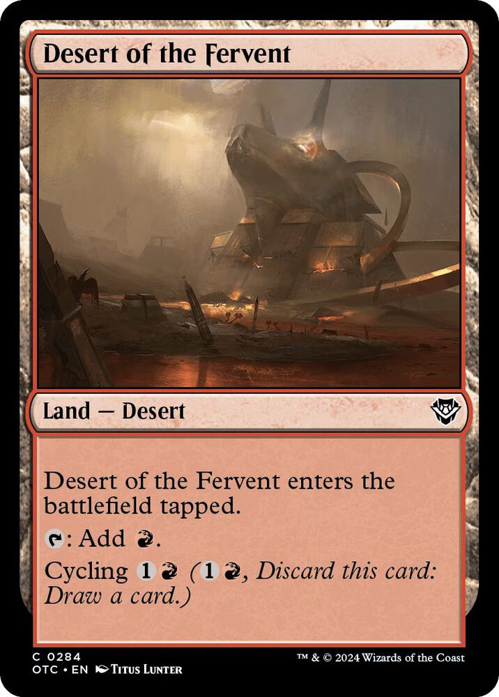 Desert of the Fervent [Outlaws of Thunder Junction Commander]