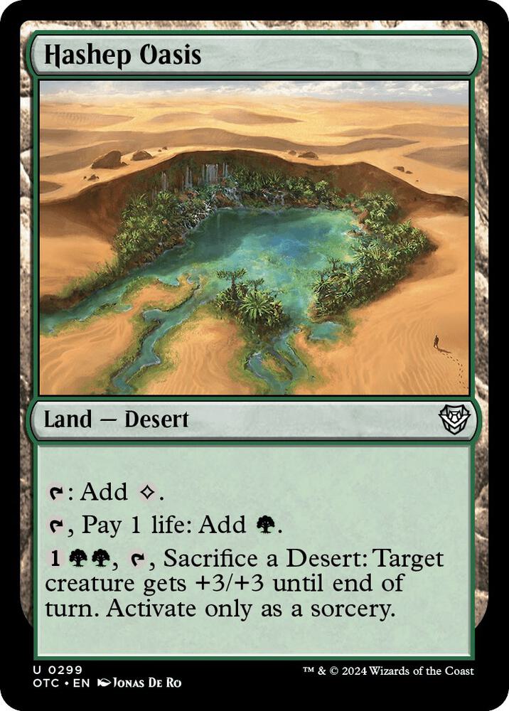 Hashep Oasis [Outlaws of Thunder Junction Commander]