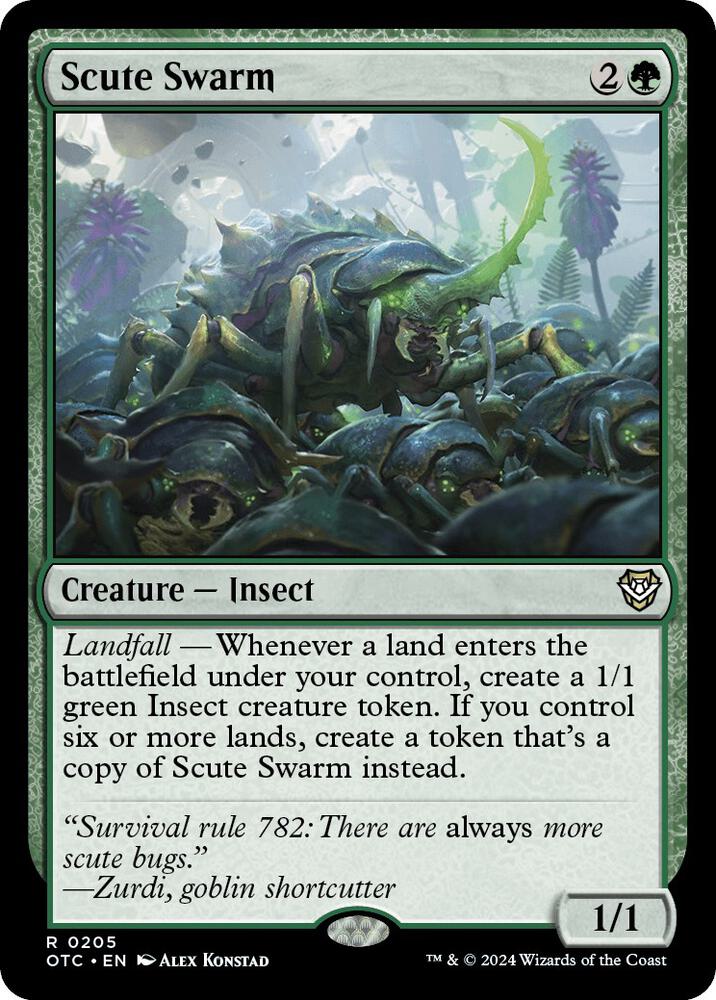 Scute Swarm [Outlaws of Thunder Junction Commander]