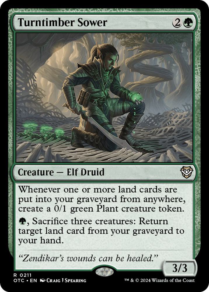Turntimber Sower [Outlaws of Thunder Junction Commander]