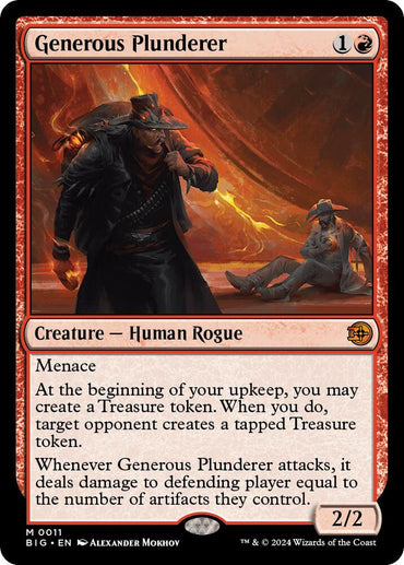 Generous Plunderer [Outlaws of Thunder Junction: The Big Score]