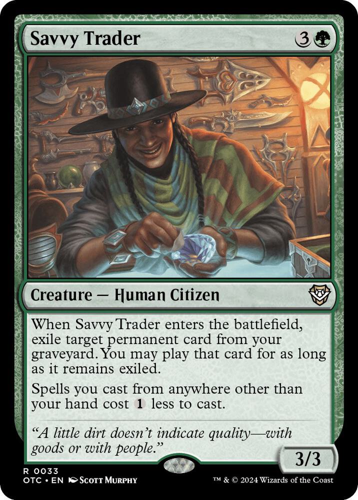 Savvy Trader [Outlaws of Thunder Junction Commander]