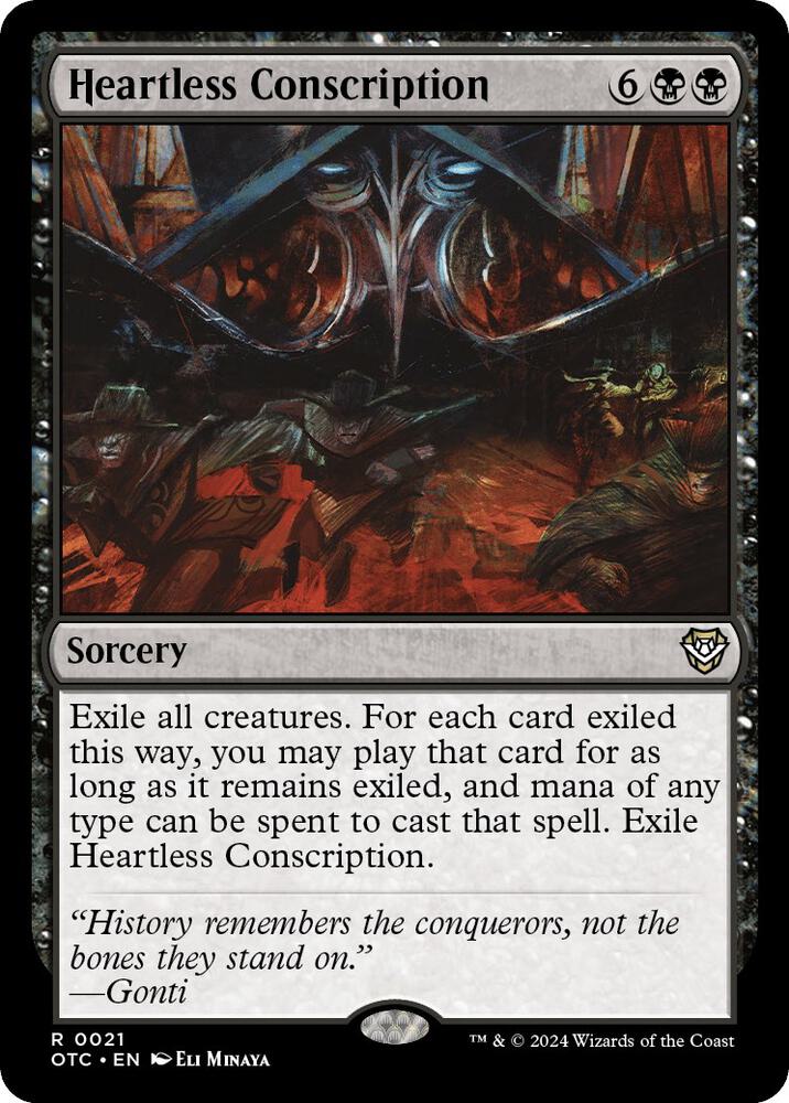Heartless Conscription [Outlaws of Thunder Junction Commander]