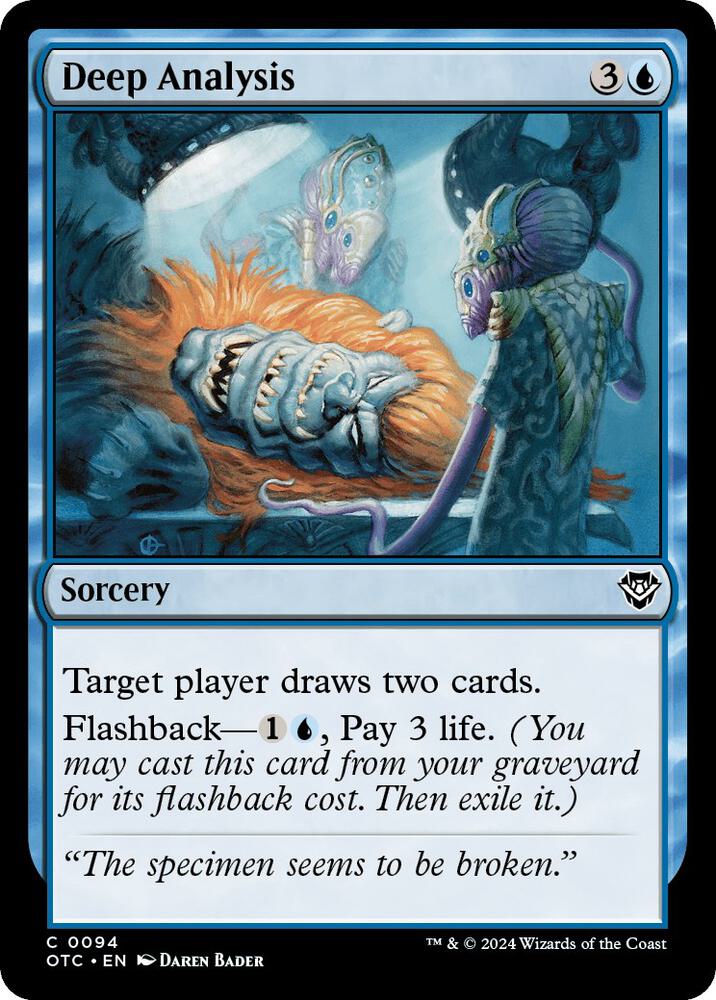 Deep Analysis [Outlaws of Thunder Junction Commander]