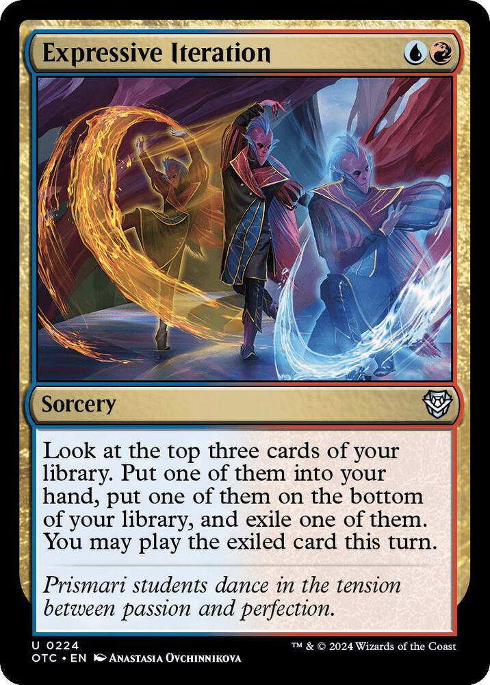 Expressive Iteration [Outlaws of Thunder Junction Commander]