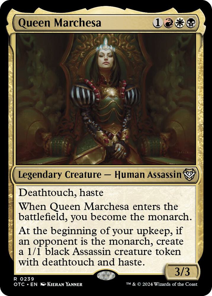 Queen Marchesa [Outlaws of Thunder Junction Commander]