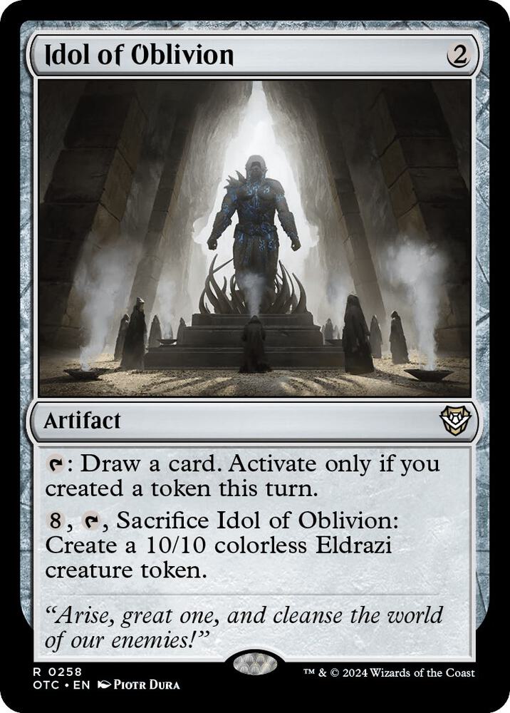 Idol of Oblivion [Outlaws of Thunder Junction Commander]