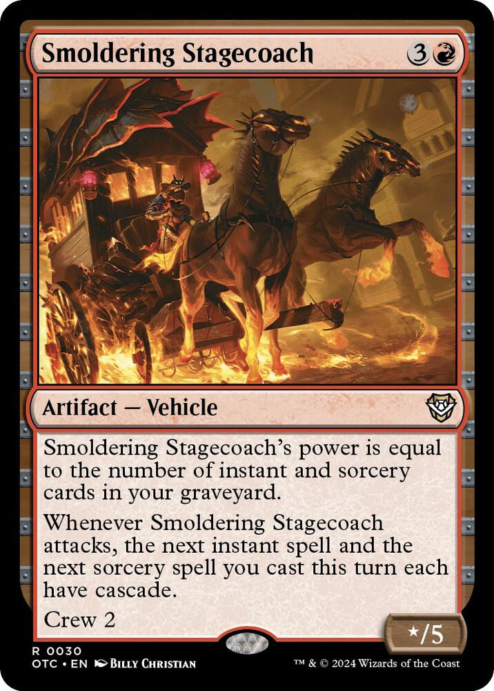 Smoldering Stagecoach [Outlaws of Thunder Junction Commander]