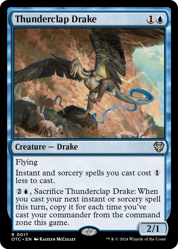 Thunderclap Drake [Outlaws of Thunder Junction Commander]