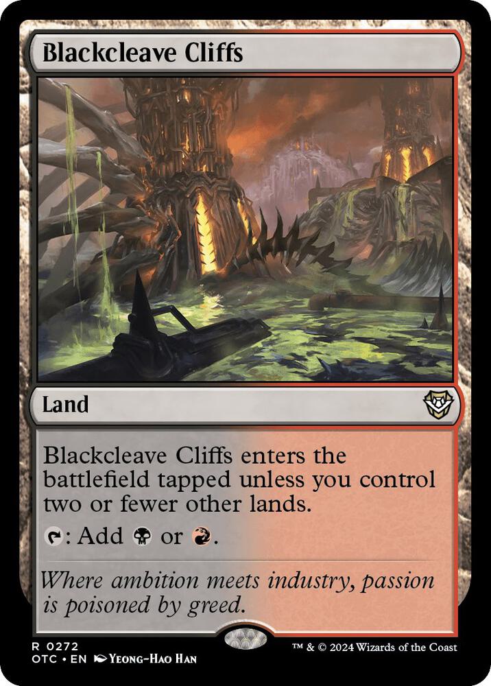 Blackcleave Cliffs [Outlaws of Thunder Junction Commander]
