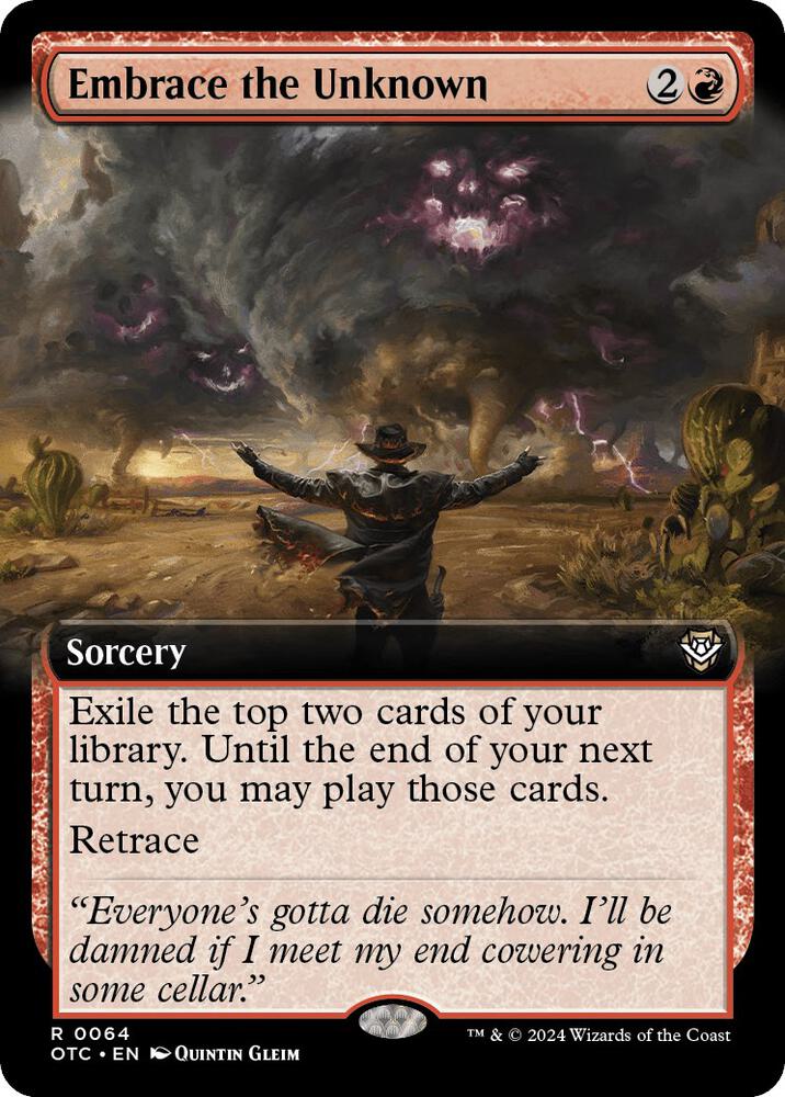 Embrace the Unknown (Extended Art) [Outlaws of Thunder Junction Commander]