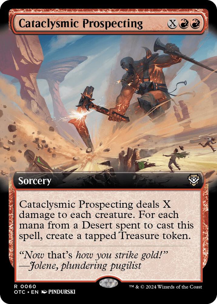 Cataclysmic Prospecting (Extended Art) [Outlaws of Thunder Junction Commander]