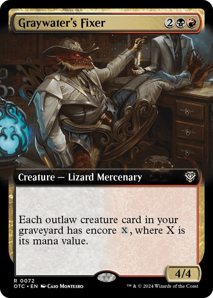 Graywater's Fixer (Extended Art) [Outlaws of Thunder Junction Commander]