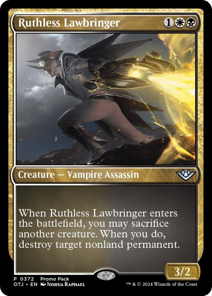 Ruthless Lawbringer (Promo Pack) [Outlaws of Thunder Junction Promos]