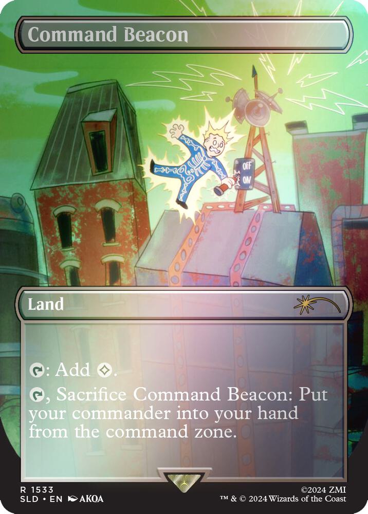 Command Beacon (Rainbow Foil) [Secret Lair Drop Series]