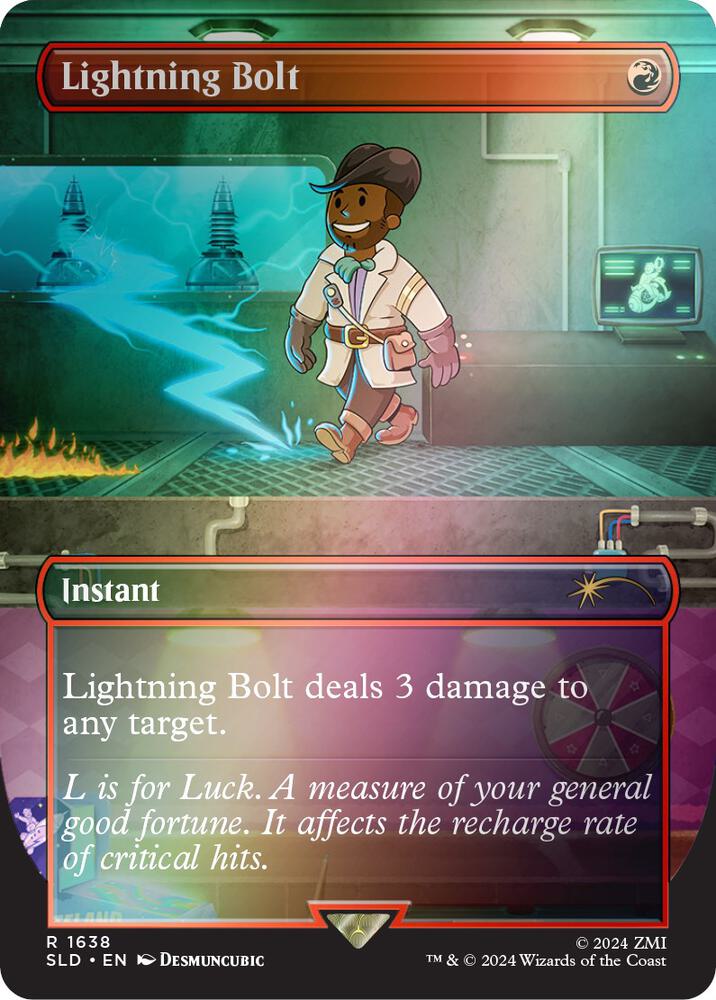 Lightning Bolt (1638) (Rainbow Foil) [Secret Lair Drop Series]