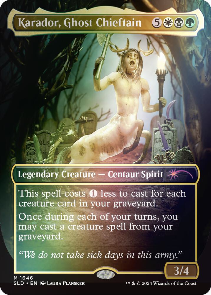 Karador, Ghost Chieftain (Rainbow Foil) [Secret Lair Drop Series]