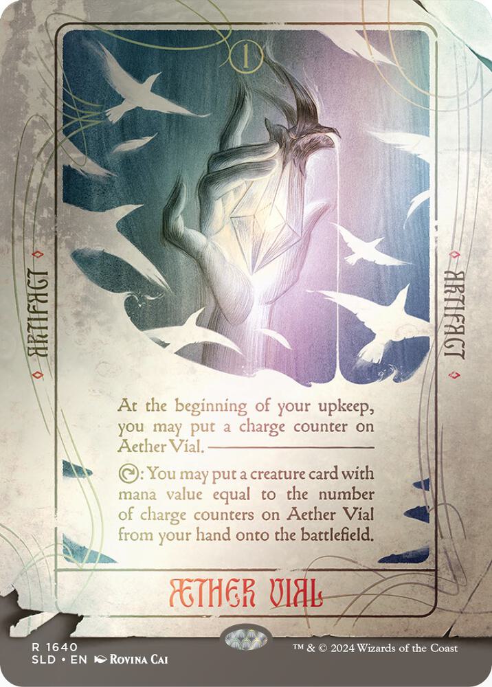 Aether Vial (Rainbow Foil) [Secret Lair Drop Series]