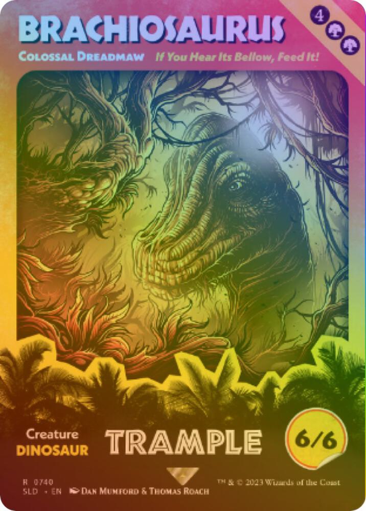 Brachiosaurus - Colossal Dreadmaw (Rainbow Foil) [Secret Lair Drop Series]