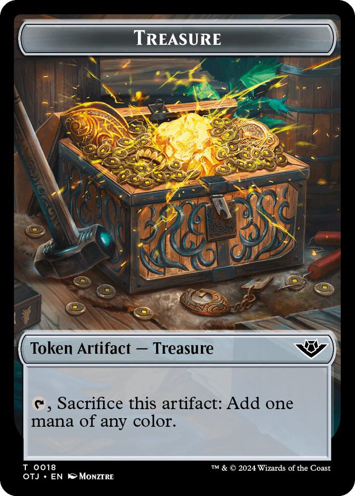 Treasure // Food (0004) Double-Sided Token [Outlaws of Thunder Junction Tokens]