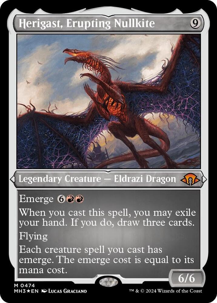 Herigast, Erupting Nullkite (Foil Etched) [Modern Horizons 3]