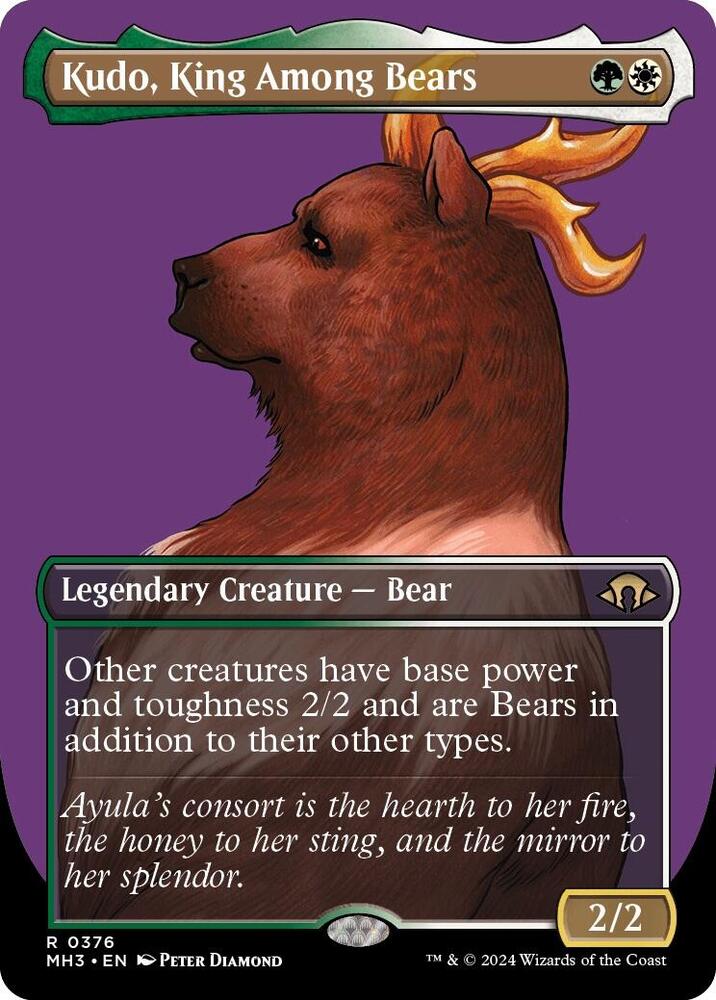 Kudo, King Among Bears (Borderless) [Modern Horizons 3]