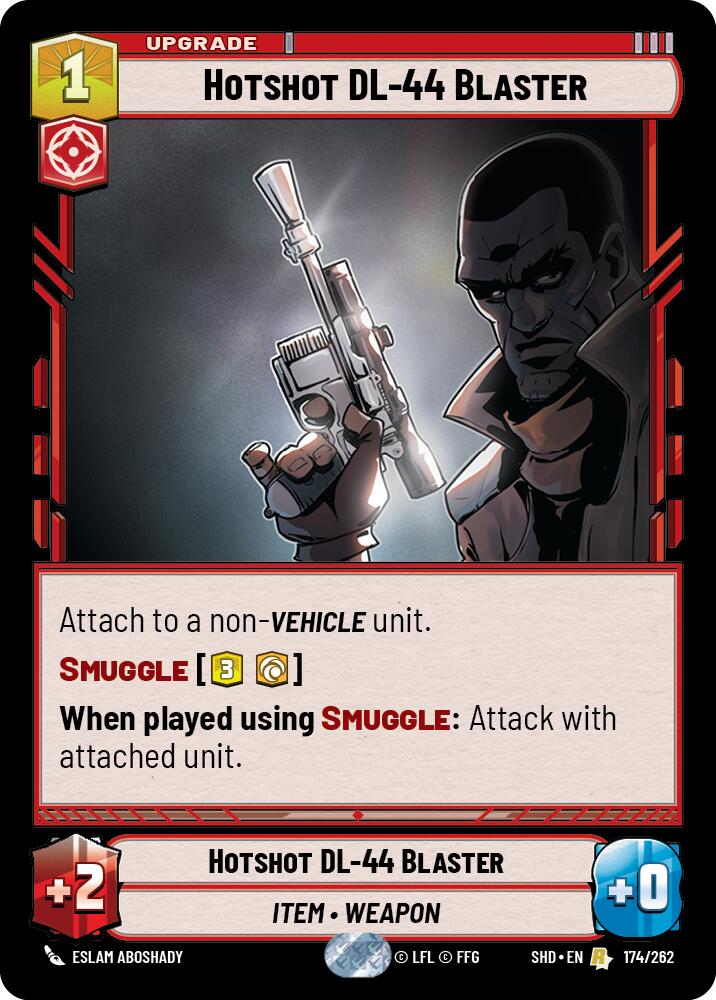 Hotshot DL-44 Blaster (174/262) (174/262) [Shadows of the Galaxy]